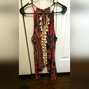 Womens tank topnwoth fringe